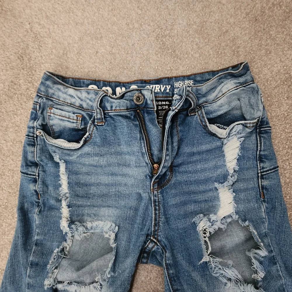 SONG Distressed Denim JEANS - Picture 11 of 12
